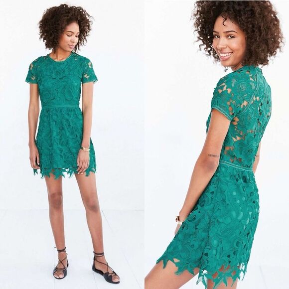 NWT Saylor Valencia Lace Dress in Teal Size Small - Picture 2 of 9